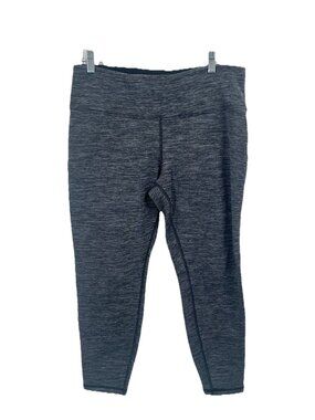 Athleta Altitude Tight in Polartec Grey Leggings Sz Large Athleisure Outdoorsy